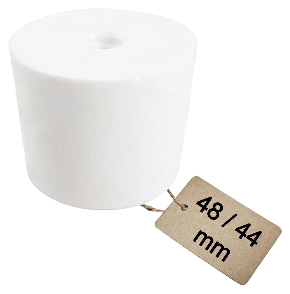 Gummistopfen | 48/44 mm | WEISS | Gummikorken Gärspund Produktbild 