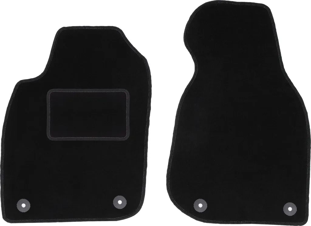 Set 2 Tappetini Anteriori Audi A6 C5 97-05 - Velluto Nero Su Misura