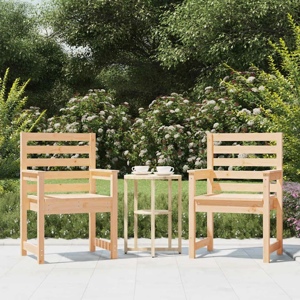 Sedie Giardino Legno Pino Massiccio vidaXL | Set 2 Pezzi 60x48x91 cm - 2
