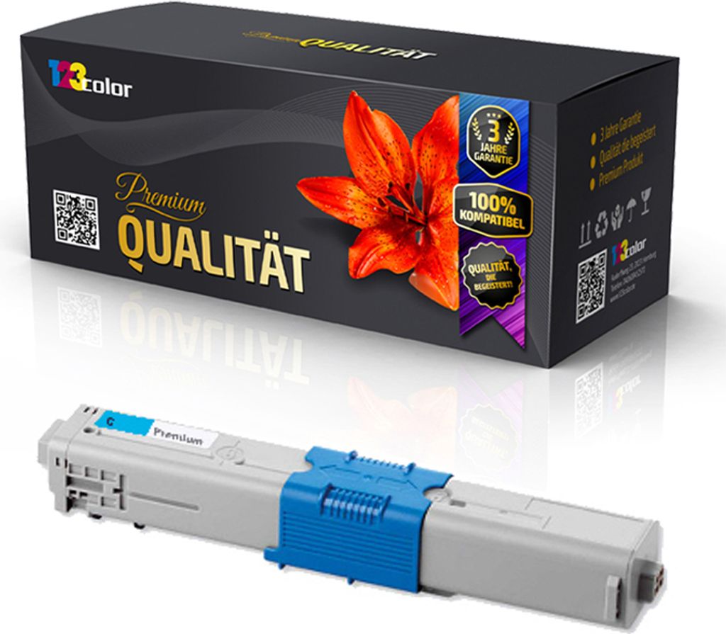 Kompatible Tonerkartusche für OKI MC 332 DN MC 340 Series MC 342 DN MC 342 DNW 44973535 Cyan Blau - Office Pro Serie