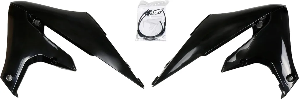 Kit plastique radiateur UFO pour Yamaha YZ 250 F et 450 F noir 2018-2024