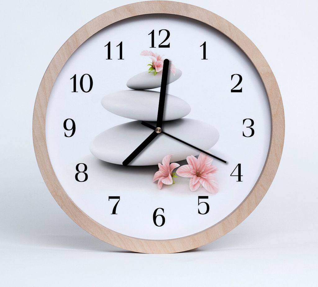 Holzuhr 20fi cm wanduhr - Steine Natur