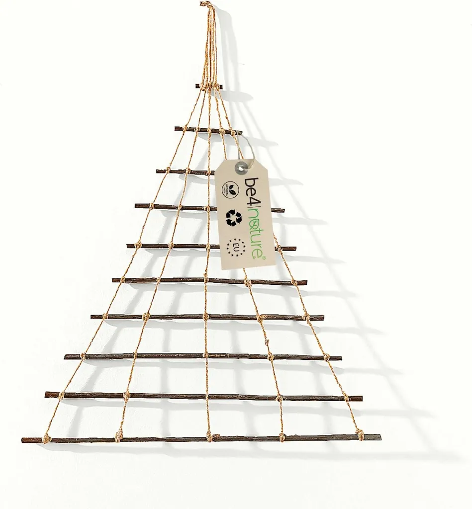 Sapin Décoratif en Bois Flotté 60 cm x 70 cm Décoration Murale de Noël