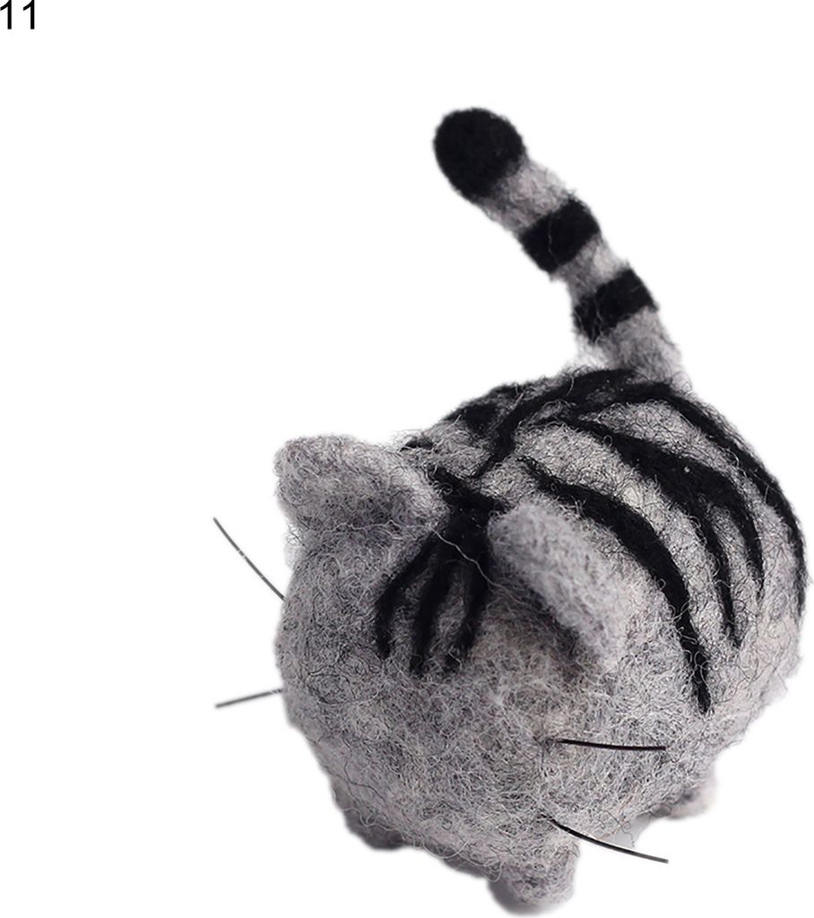 1 Set attraktives Puppenfilzing-Kit Easy Assembly Faux Woll DIY Nicht-feindliche Filznadel-Kit für Zuhause-11