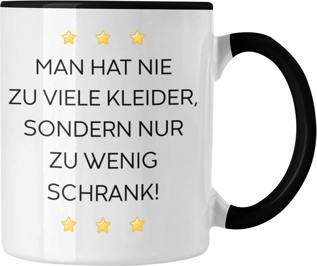 Trendation - Lustige Tasse mit Spruch für Frauen Männer Arbeit Büro Lustig Tassen Becher mit Sprüchen Kollegin Geschenk Sarkasmus Zu Wenig Schr...