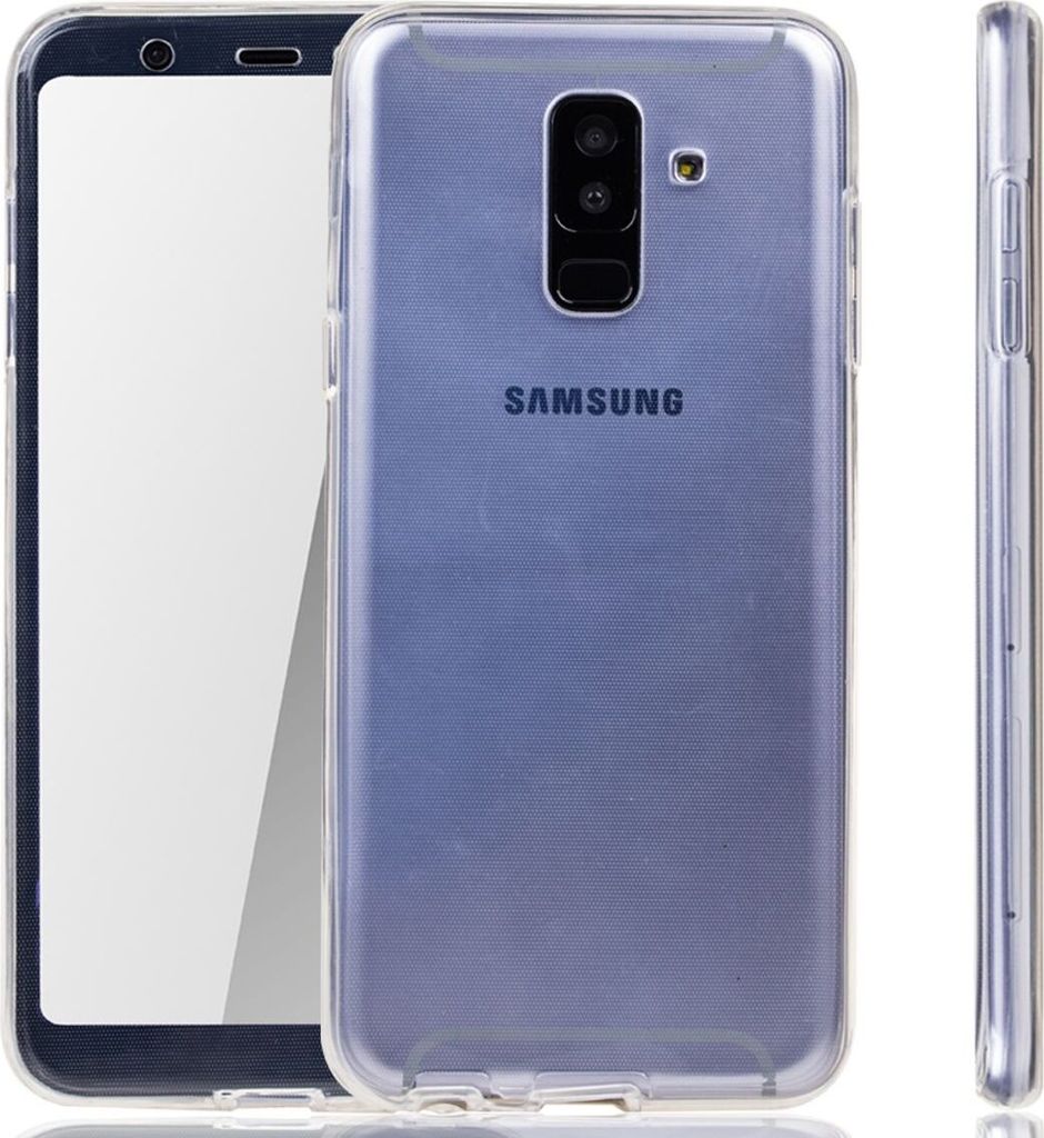Samsung Galaxy A6 Plus 2018 Hülle Case 360 Handy Schutz Tasche Cover Full TPU Etui Transparent