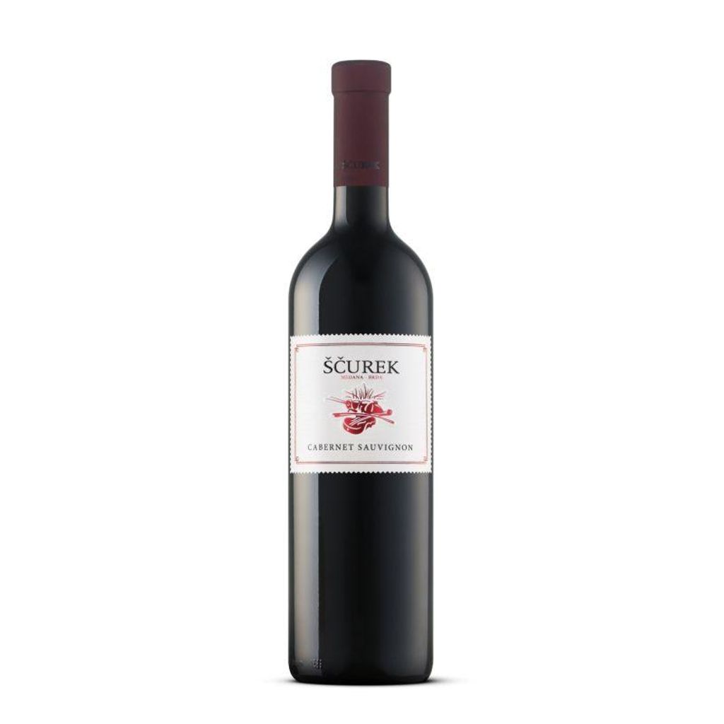 Ščurek Cabernet Sauvignon Rotwein trocken aus Goriška brda Slowenien 0,75 L x 6 Flaschen