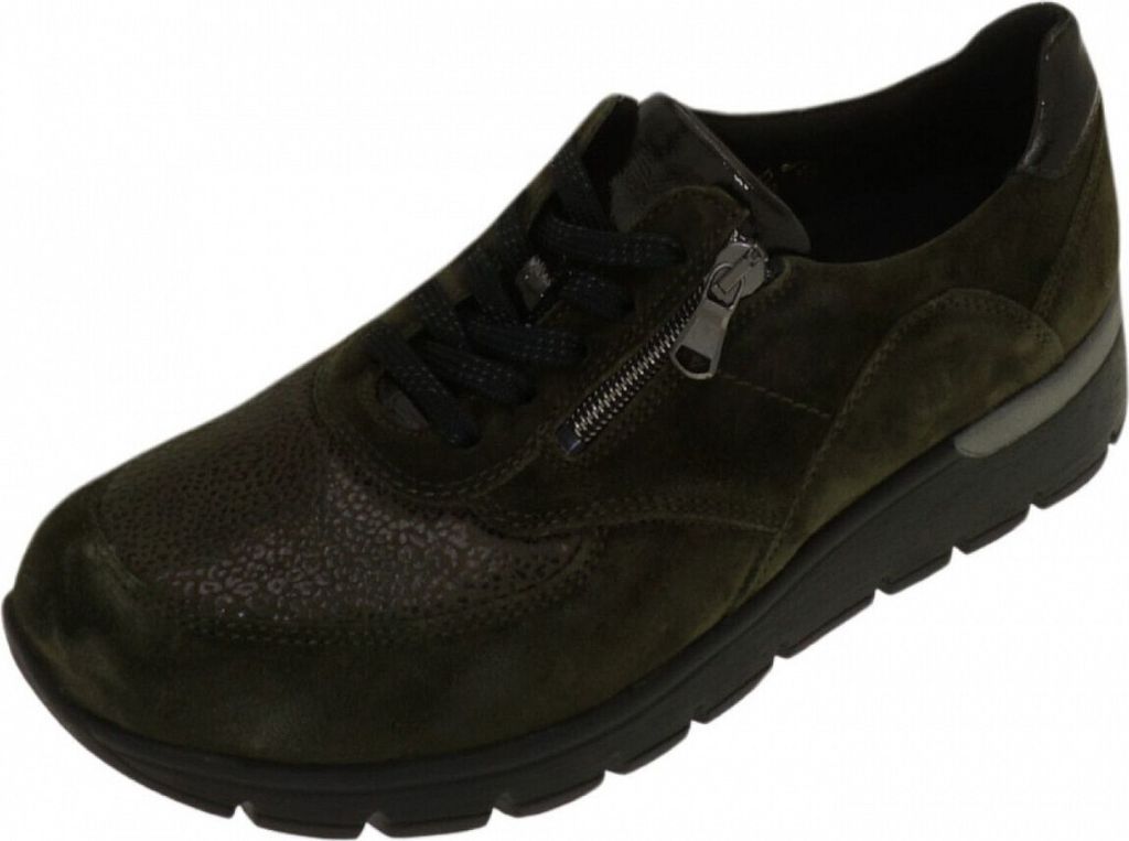 Waldläufer Schnürhalbschuhe in grün, Gr. 4
