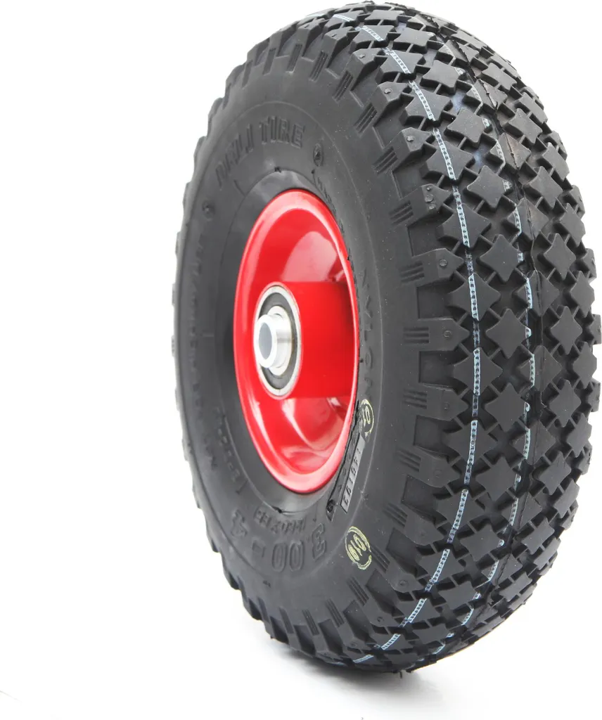 Roue gonflable 3.00-4 haute résistance avec jante acier robuste