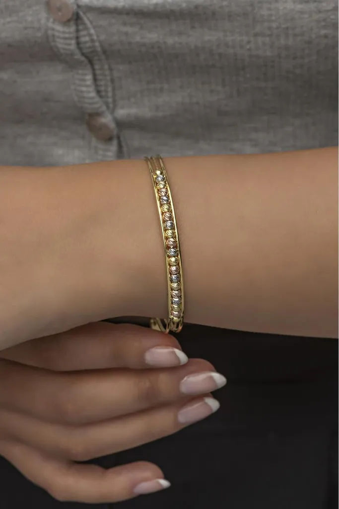 Bracelet argent 925 femme 3 rangs perles Dorika idéal pour cadeau