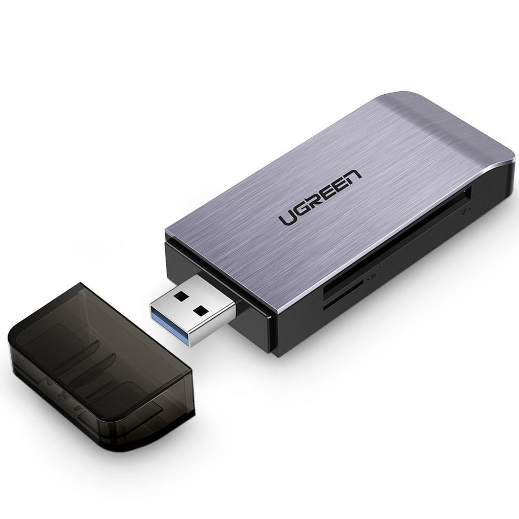 UGREEN CM180 4-in-1 USB 3.0 Card Reader Gray