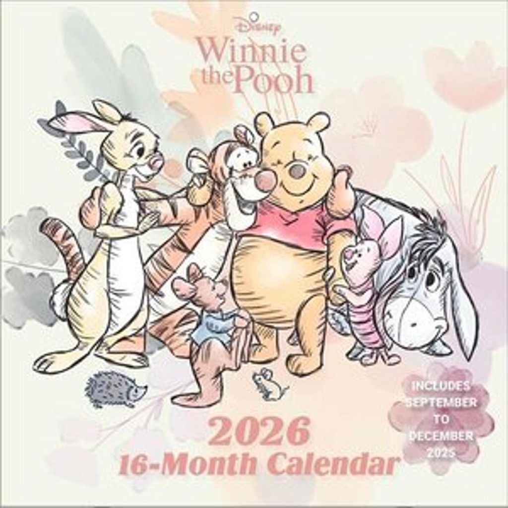 Pyramid - WINNIE THE POOH 2026 - Broschürenkalender 30×30 cm mit Puuh, Tigger, Ferkel & I-Aah - Disney-Kalender für Kinder & Familien