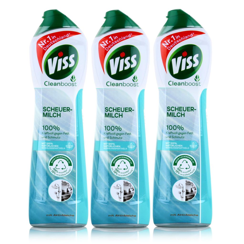 Viss Cleanboost Scheuer-Milch mit Aktivbleiche 500ml (3er Produktbild 