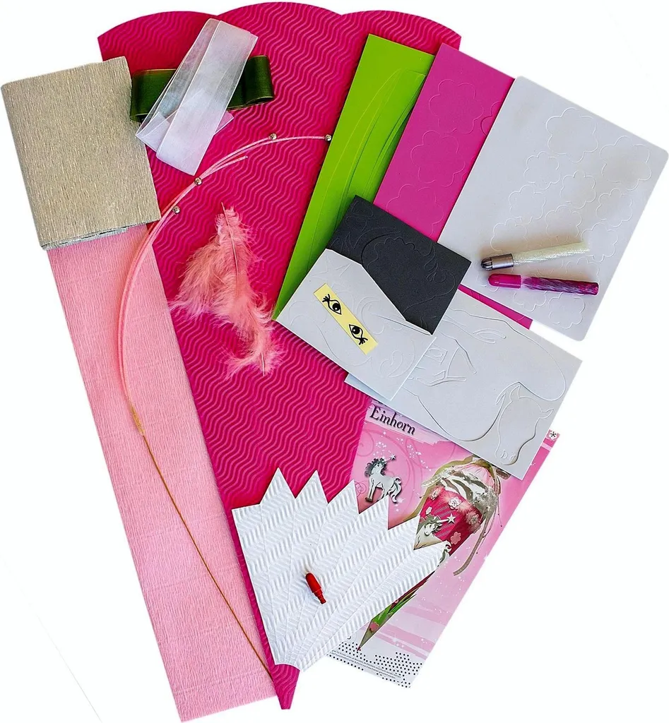 Kit DIY Schultüte licorne hexagonal 72cm ROTH Edition haute qualité - 6