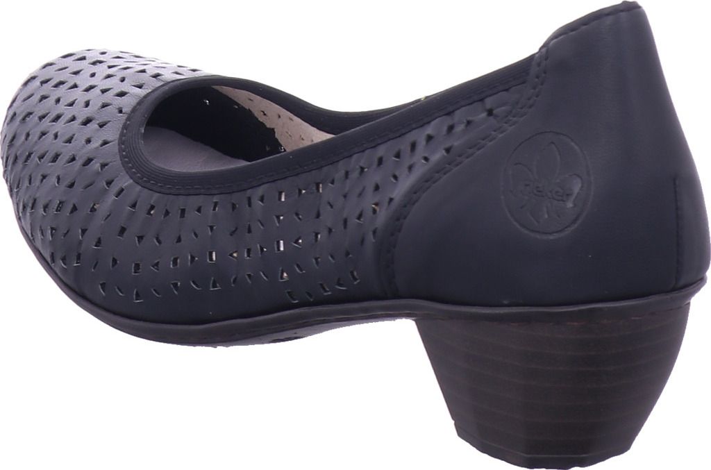 Rieker Pumps - Asphaltschwarz Glattleder Größe: 40 Normal Produktbild 26