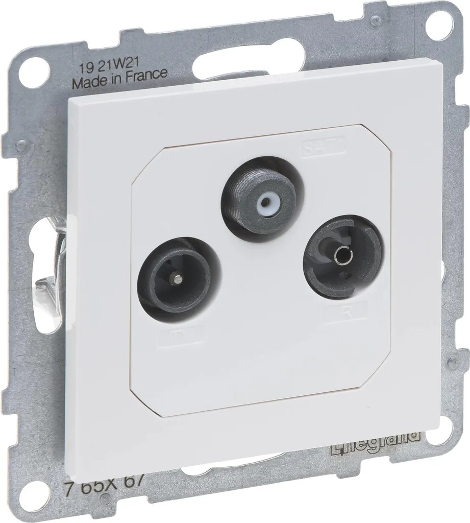Prise TV-R-SAT Legrand SEANO : Stop aux Interférences de Signal HD-TV