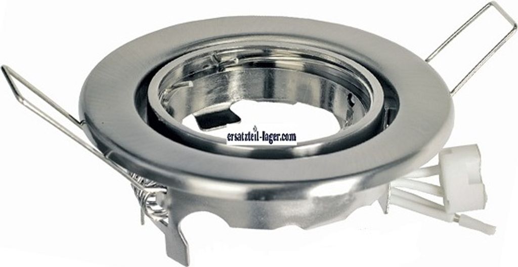 Lampenhalter 89mm Eisen gebürstet Metall-Einbaustrahler schwenkbar Rutec 5505-5