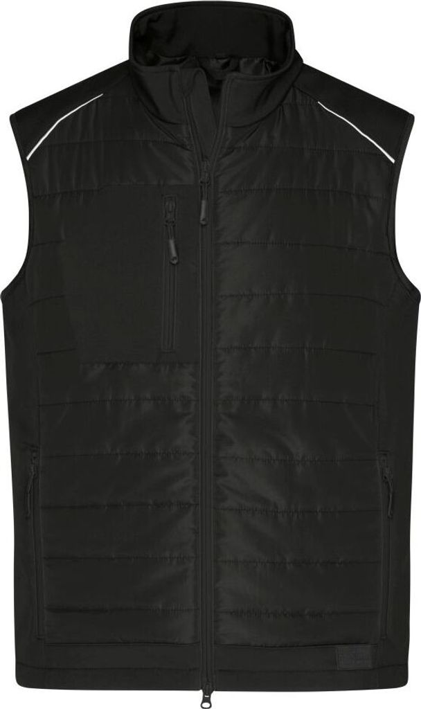 Softshellweste im attraktiven Materialmix black/black, Gr. Produktbild 