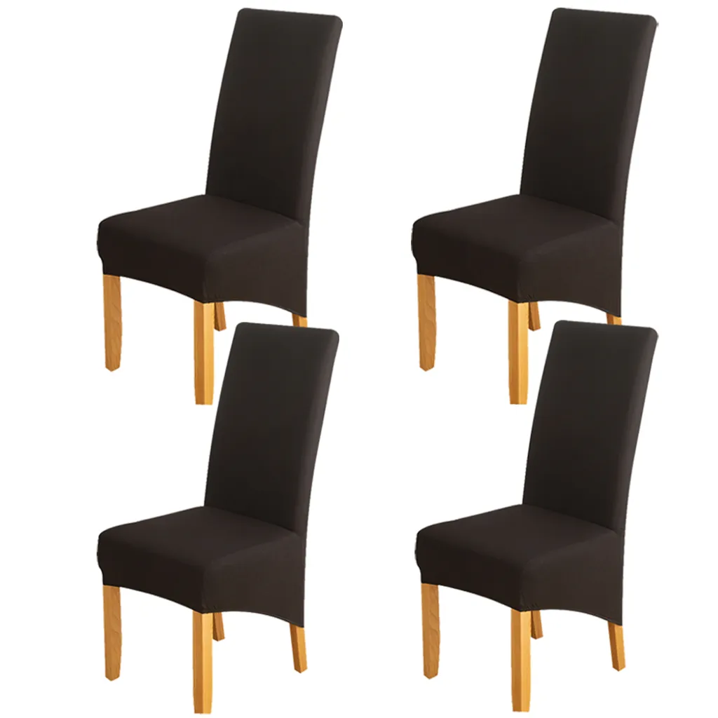 4-pack sedia copre sedie da pranzo universale stretch sedia coprire sala da pranzo copertura sedia per matrimonio casa festa, nero