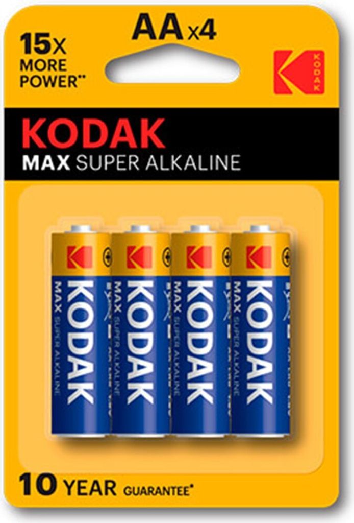 Kodak AA, Jednorazowa bateria, AA, Alkaliczny, 1,5 V, 4 Zdjęcie produktu 