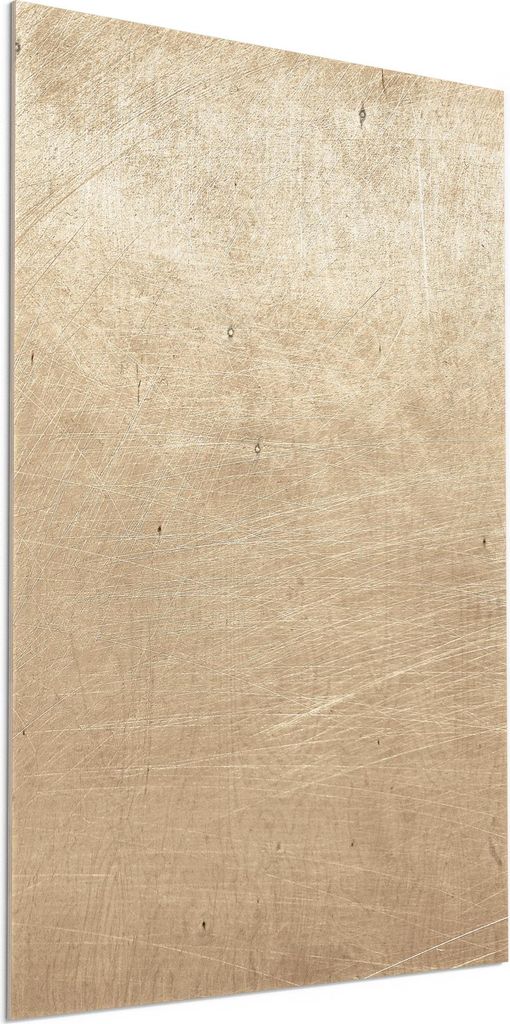 DEQORI Holzbild 60x90 cm 'Goldener Schleiflook' Bild auf Holz Wandbild Kunstdruck