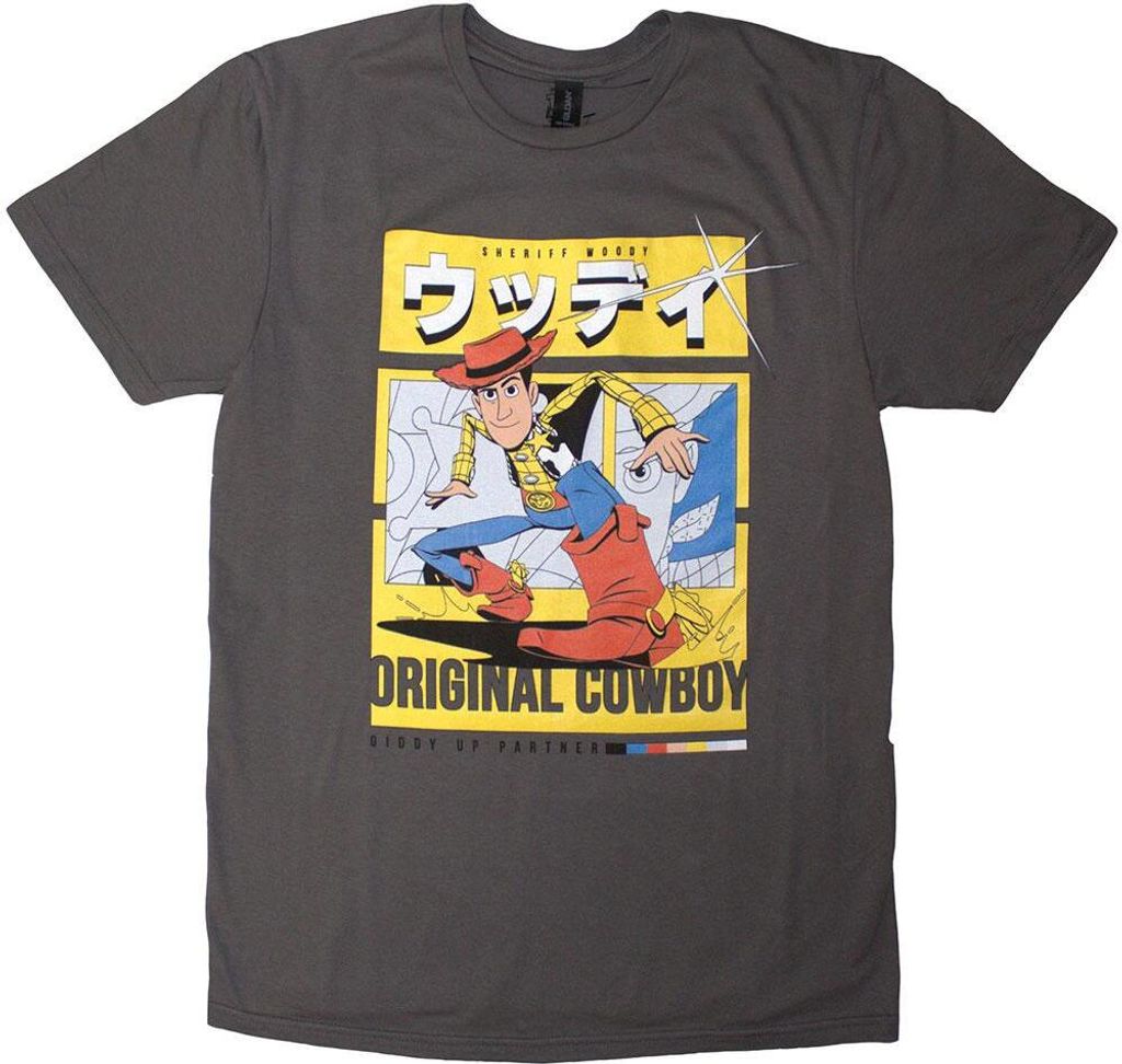 Toy Story - "Original Cowboy" T-Shirt für Herren/Damen Uni RO13611 (L) (Anthrazit)