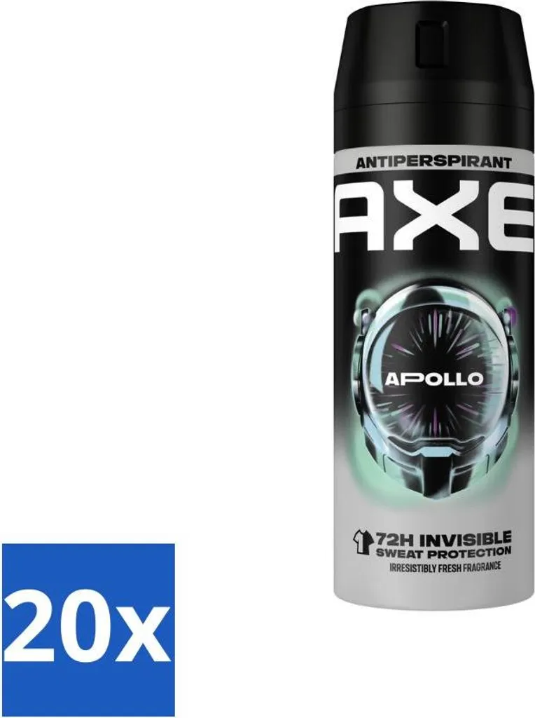 Axe Apollo Antitraspirante Spray 150ml x20 - Offerta Stock per Uomo