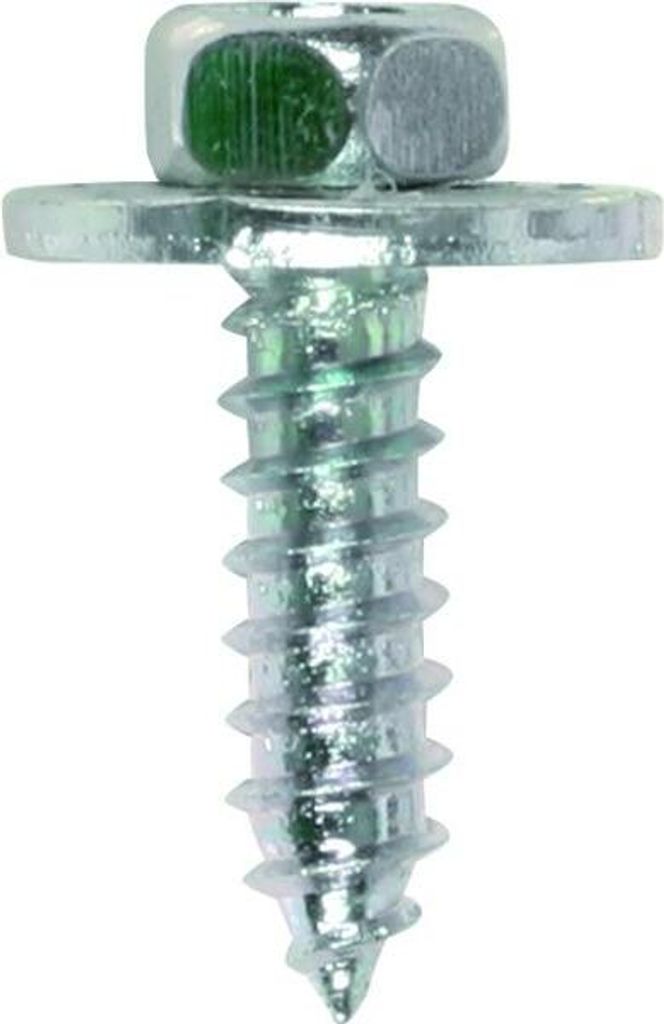 FÖRCH Blechschrauben Sechskant mit Scheibe, verzinkt Gewindedurchmesser 5,6 mm Länge 16 mm