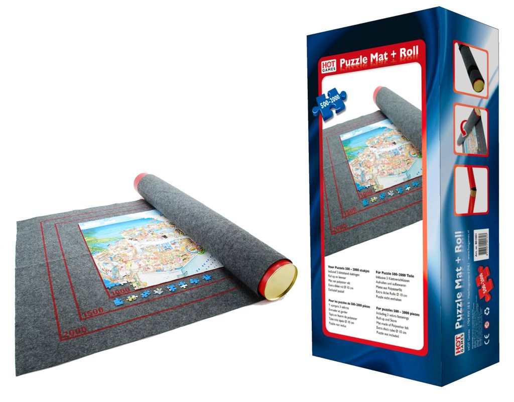 HOT Games 801001 Puzzelrol + mat HOT 500 - 2000 stukjes, Puzzle-Aufbewahrungssystem