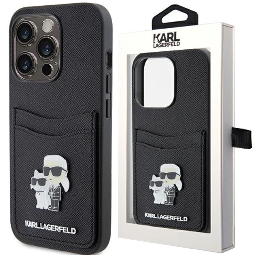 Karl Lagerfeld PolyurethanSaffiano Card Slot Metal Karl and Produktbild 