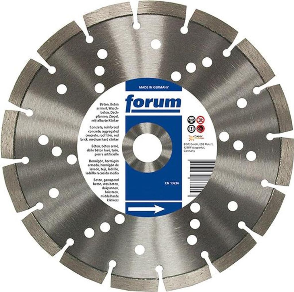 Forum Diamant-Trennscheibe lasergeschweißt 350 x 25,4 x 3,3 mm