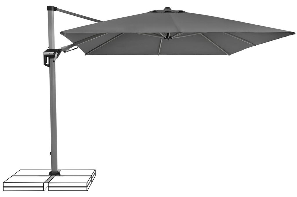 Doppler Active II Ampelschirm  Sonnenschirm 350 x 260 cm Produktbild 