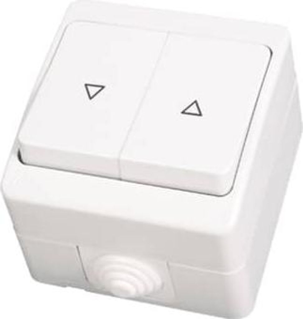 IP54 Jalousietaster Feuchtraum Rollladentaster Rollo Produktbild 