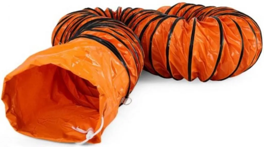 Tuyau d'évacuation d'air 8 pouces flexible et résistant en PVC de 5m