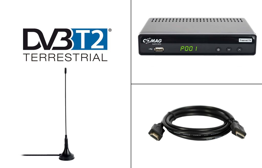 DVB-T Antenne, passiv, Zimmer Stabantenne