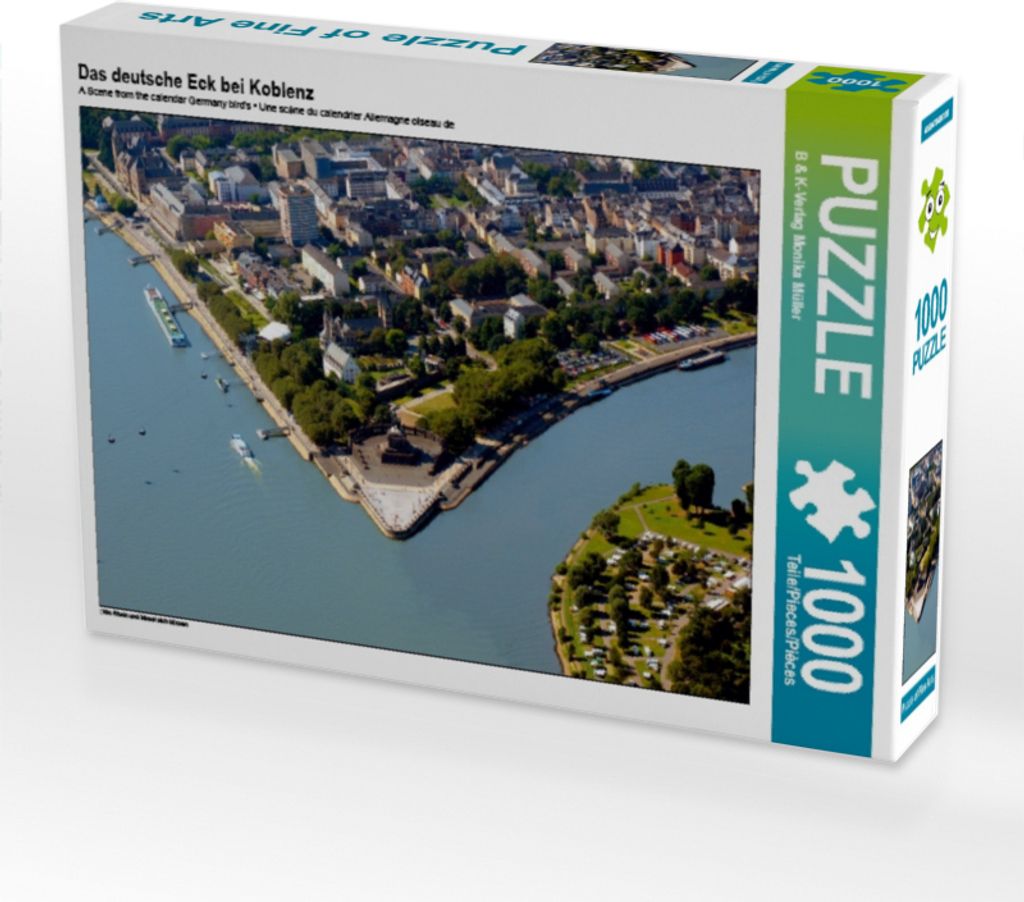 Calvendo Das deutsche Eck bei Koblenz 1000 Teile Puzzle quer 640x480mm, & K-Verlag Monika Müller B; 7431979