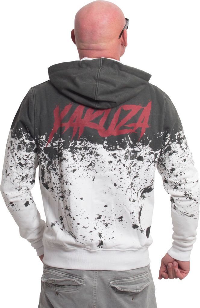 Yakuza Pánská Mikina S Kapucí Splash Allover