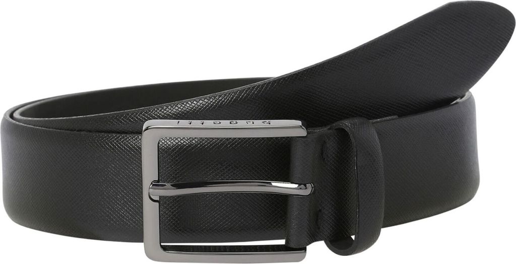 bugatti Leder Gürtel Men ́s Belt W80 Black schwarz