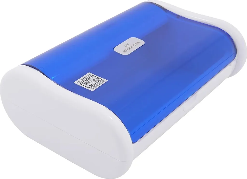 Stérilisateur UV design de table avec technologie ozone blanc et bleu
