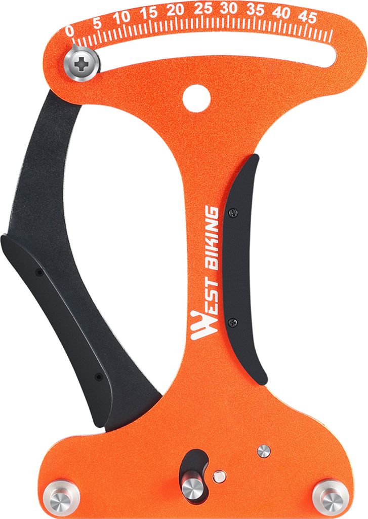 WEST BIKING Fahrradspeichenspannungsmesser Fahrradspannungskalibrator Tensiometer Aluminiumlegierung Fahrradrad Reparaturwerkzeug
