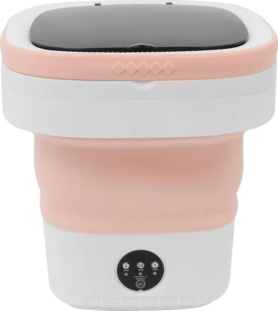 Mini Lave-linge Portable X13 Pliable 12L Rose - Prise EU 220V 36W