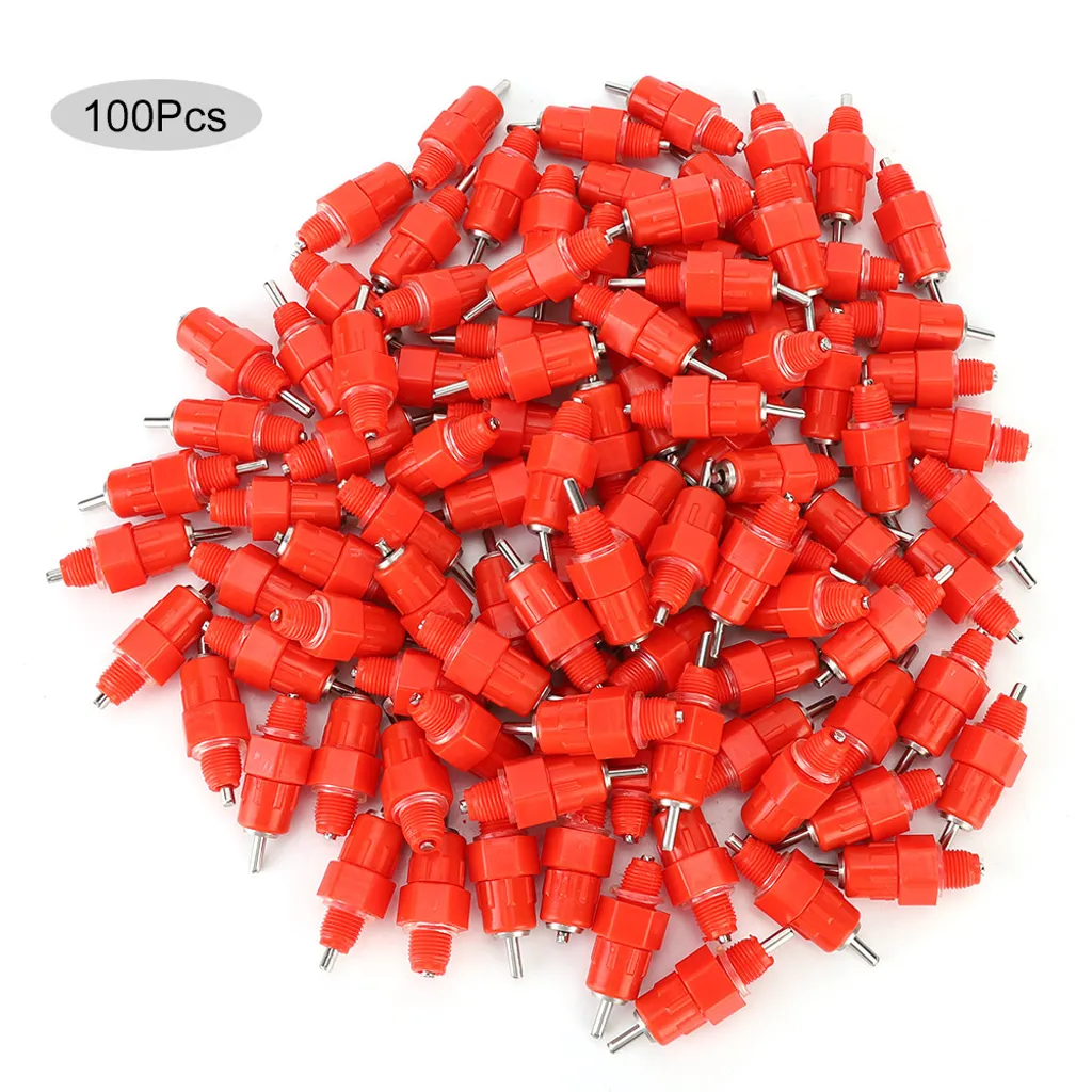 Lot de 100 abreuvoirs automatiques à pipette pour poules et volailles
