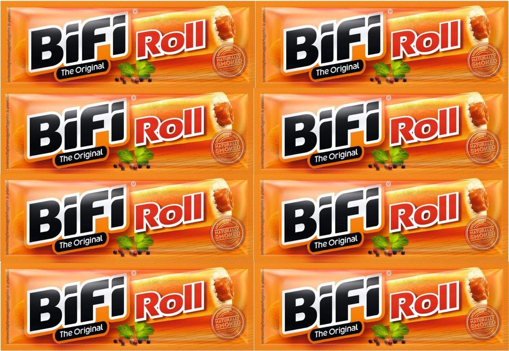 BiFi Roll Mini Salami eingewickelt gebackenen Teigmantel Produktbild 3