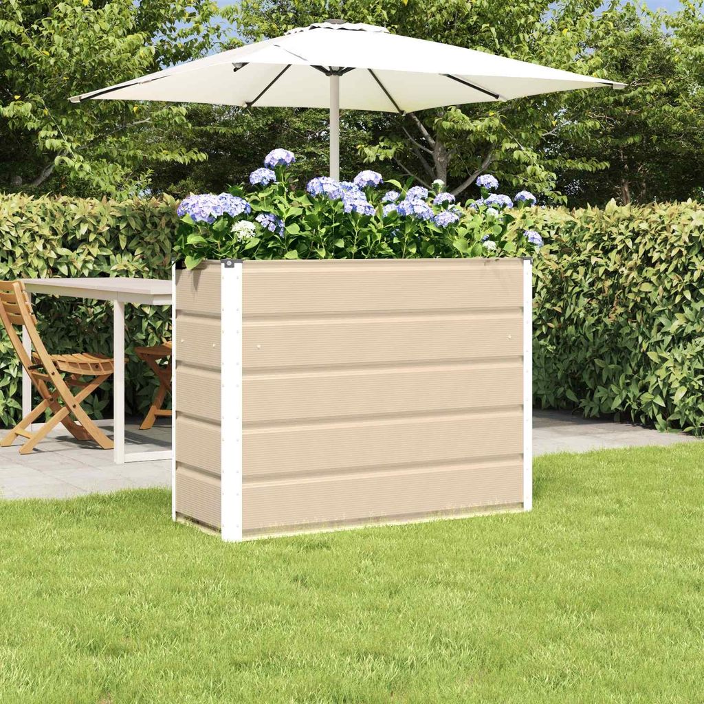 Maison Exclusive - Květináč Elfenbein 100 x 40 x 75 cm ocel Obrázek produktu 