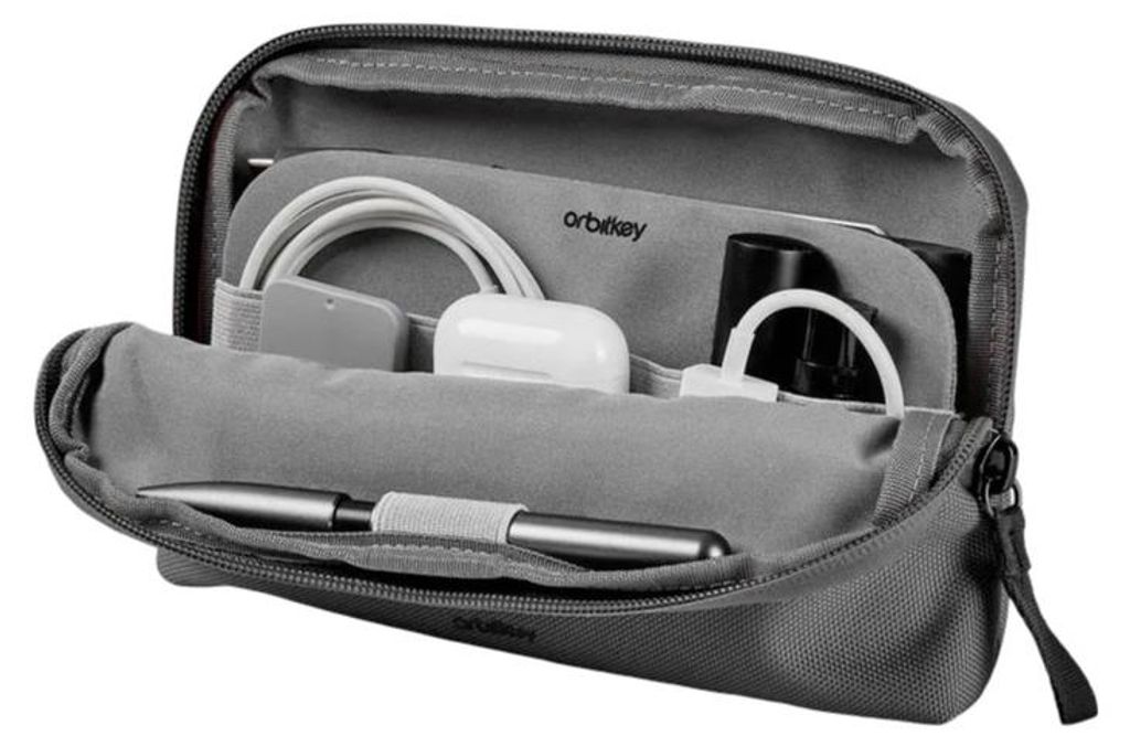 Orbitkey Desk Pouch - Elektronik Organizer Tasche Graphite Produktbild 