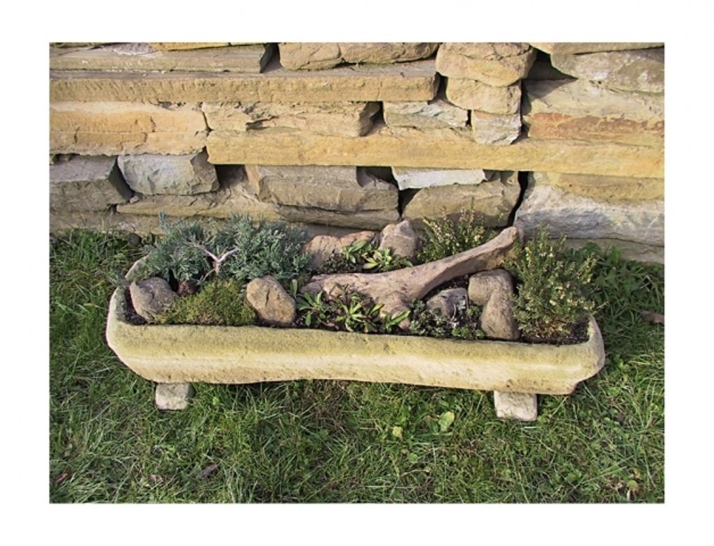 Nohel Garden Koryto H3 imitace kamene 22kg 90x33x16cm Obrázek produktu 