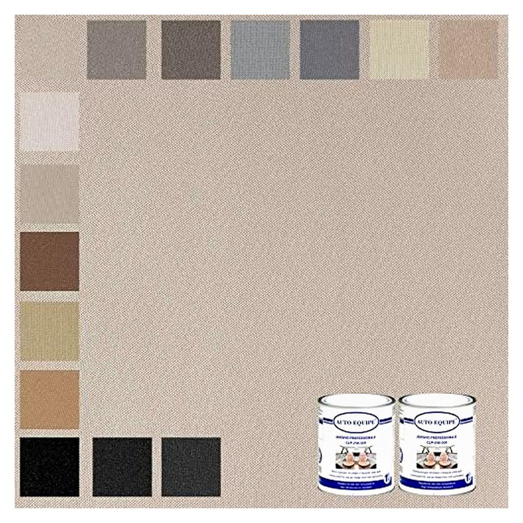 Bi-elastisches Autohimmel-Stoff-Set mit Waffelmuster und 2 hochtemperaturbeständigen Klebern (3,00 m, Kieselgrau)
