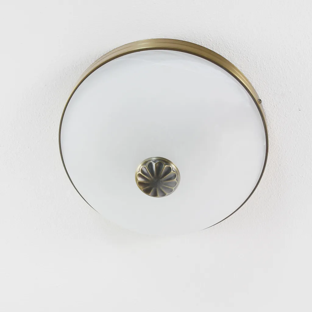 Plafonnier Orchid Bronze 8558 : Solution Éclairage Puissant 2x E27