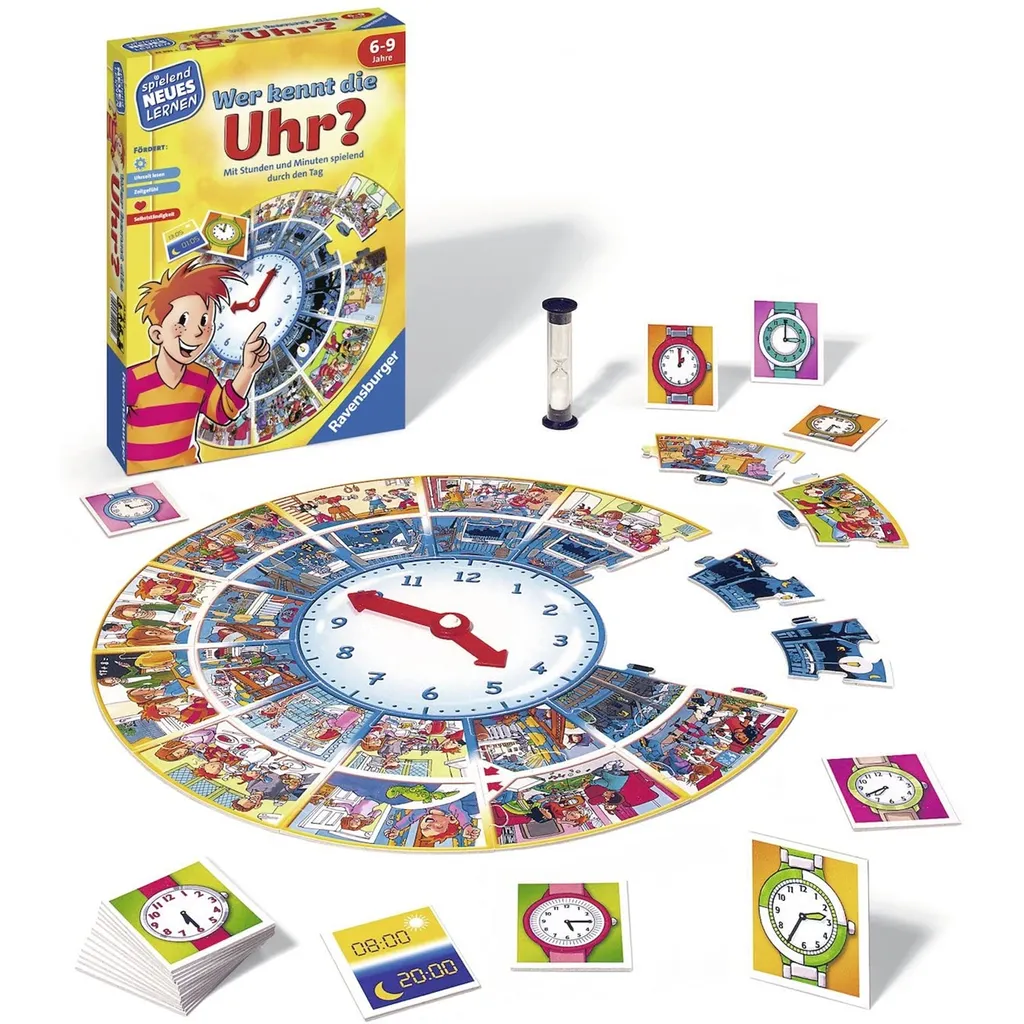 Lecture de l'heure difficile ? Wer kennt die Uhr? La solution ludique