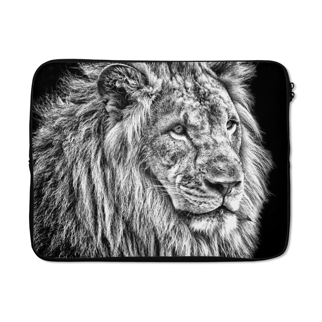 MuchoWow® Laptop Hülle 17 Zoll Laptoptasche Porträt - Löwe Produktbild 